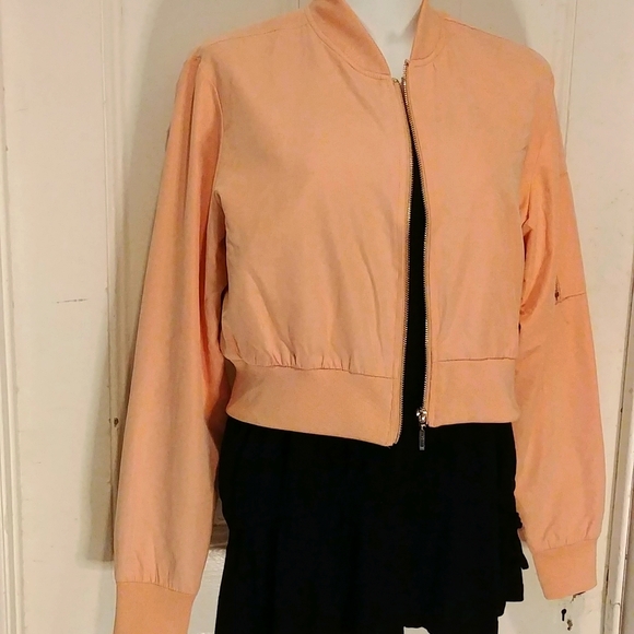 Highline Cropped Bomber Zip Up Jacket - Picture 2 of 6